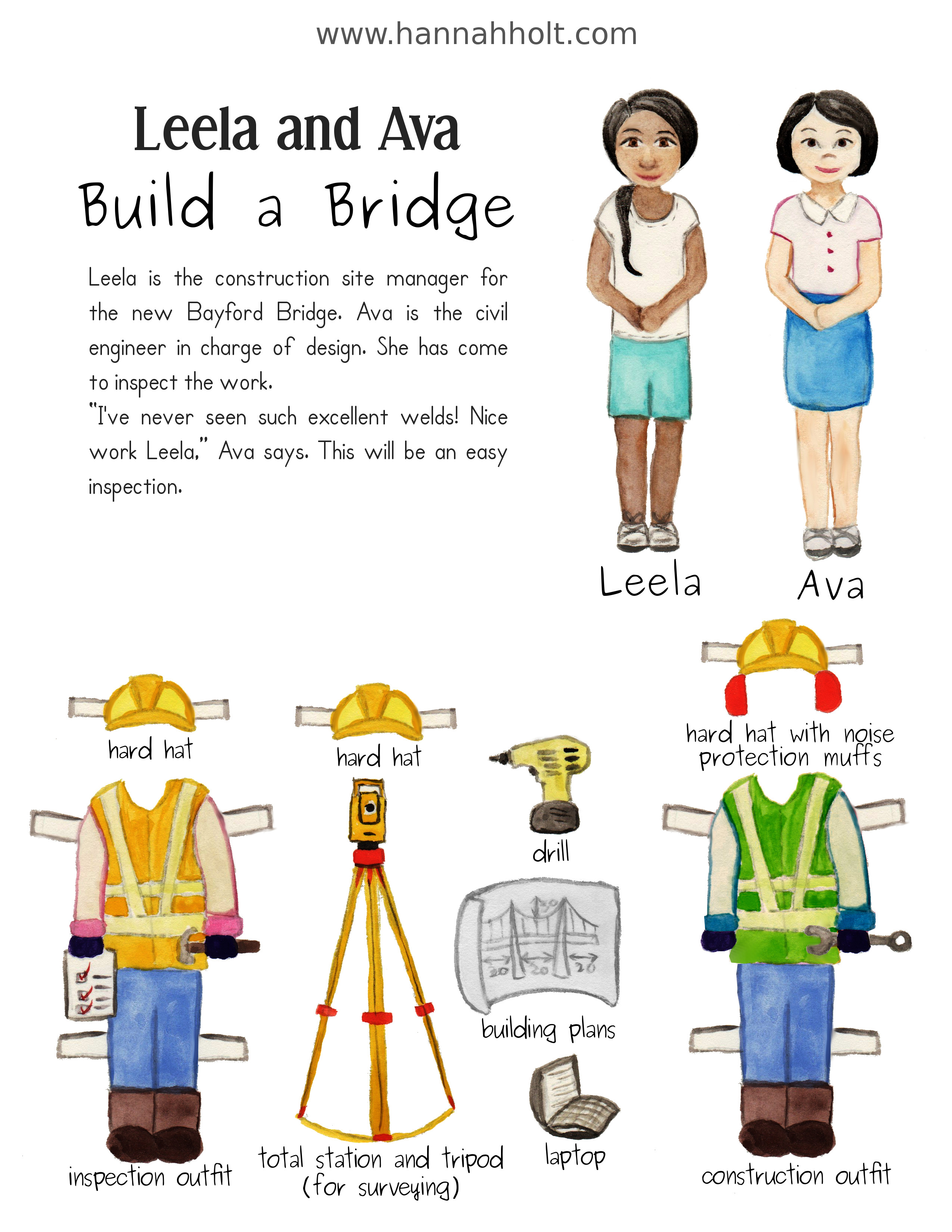 Cut Out Paper Dolls: Career Choices